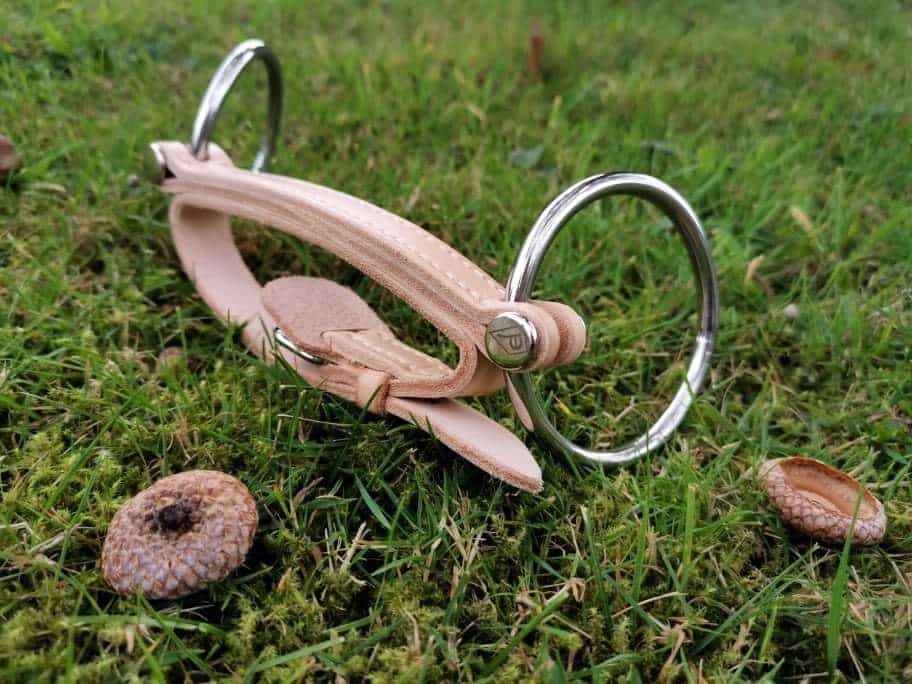 Mors en cuir sur de l'herbe